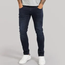 Duck And Cover Jeans til Herre Maylead Slim Fit Blå Sort