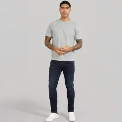 Duck And Cover Jeans til Herre Maylead Slim Fit Blå Sort