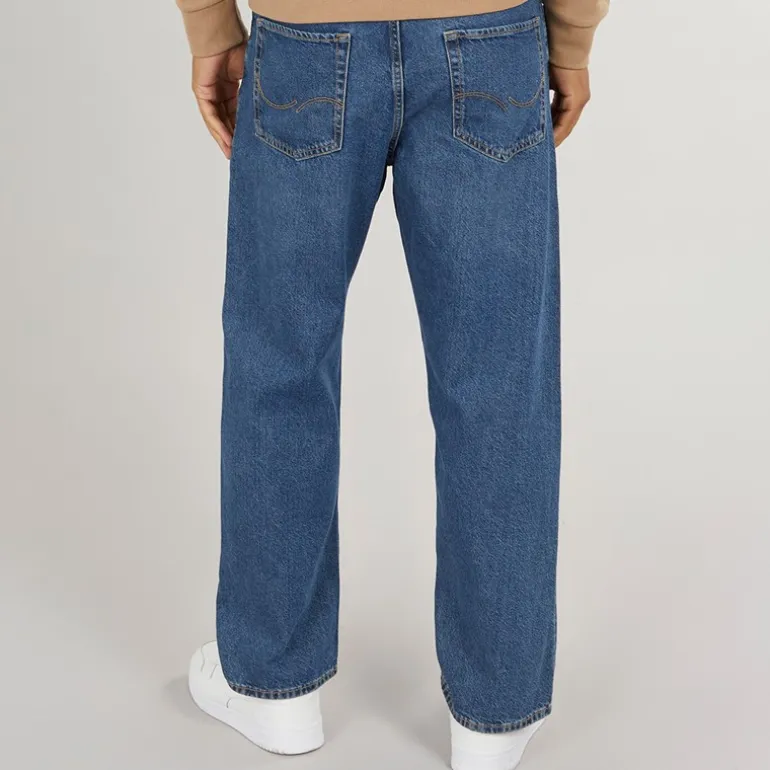 Herre Alex SQ 741 Baggy Fit Jeans Mellemblå