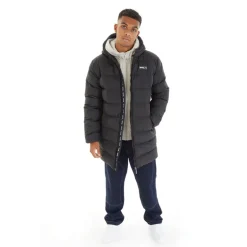 Herre Armann Lang Ærmeløs Dunjakke Sort