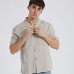 Herre Auxin Skjorter med korte ærmer beige