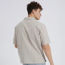 Herre Auxin Skjorter med korte ærmer beige