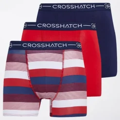 Herre Avocet Tre Pak Boxer Shorts Rød