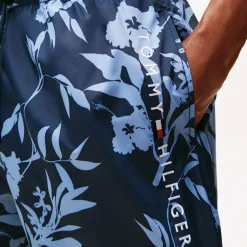 Herre Badeshorts Blomster Tropisk AOP Desert Sky