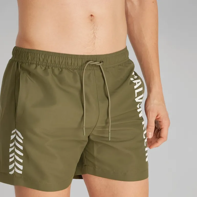 Herre Badeshorts Brændt Oliven