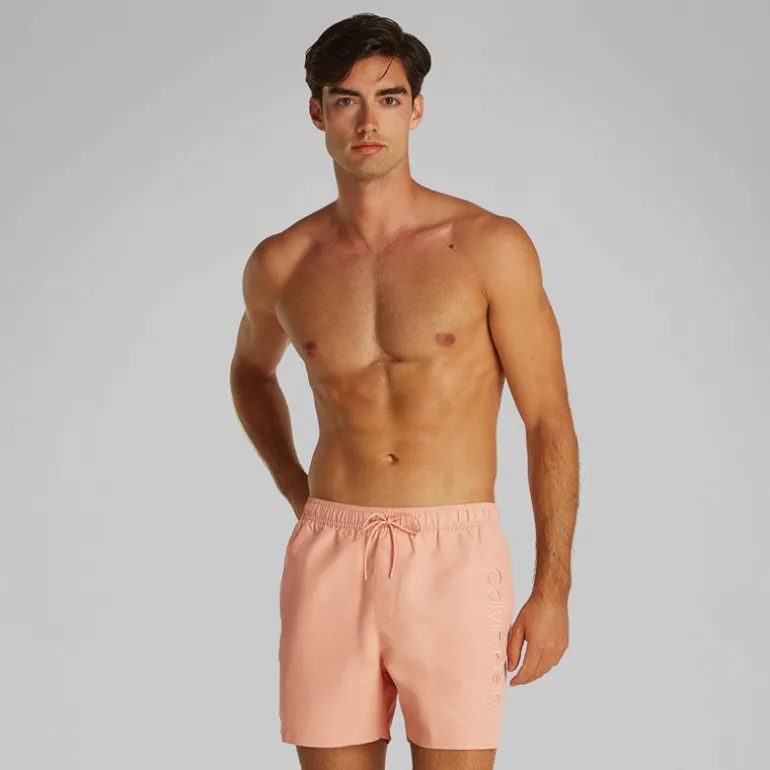 Herre badeshorts vintage fersken