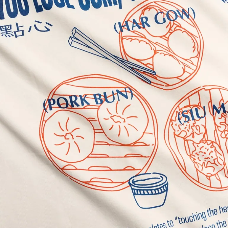 Herre Baine Dim Sum T-shirt Off White