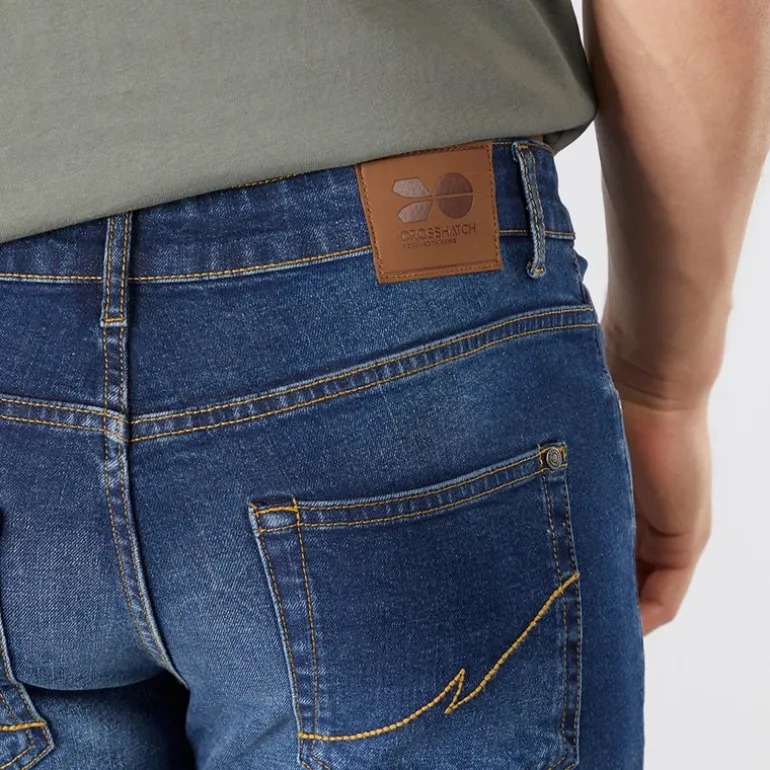 Herre Bandol Straight Fit Jeans Mørk Vask