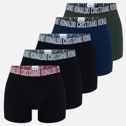 Herre Basic Fem Pak Trusser Sort