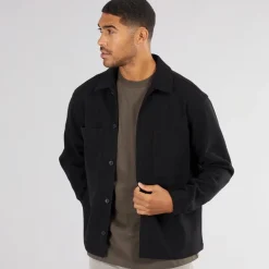 Herre Baxter Overshirt Sort
