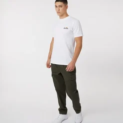 Herre Benzina Heritage Ryg Logo T-shirt Hvid