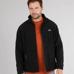 Herre Bernal Fleecejakke med lynlås Sort