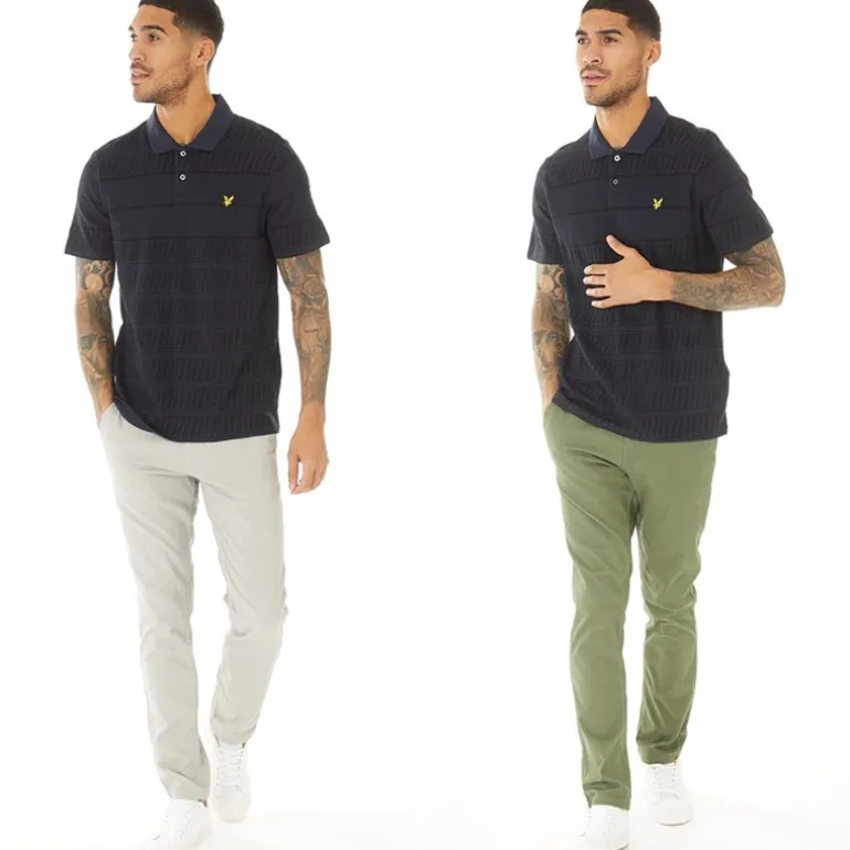 Herre Bolton Dean AKM Chino Bukser 2-pak Ghost Grå/Oliven Nat