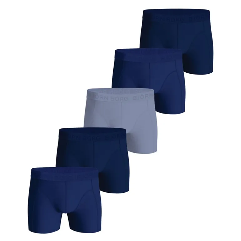 Herre Bomuld Stretch Fem Pak Boksershorts Multipakke 4