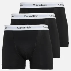 Herre Bomuld Stretch Tre Pak Boxer Trusser Sort/​Sort/​Sort