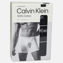 Herre bomuld stretch tre pak bokser trusser Sort