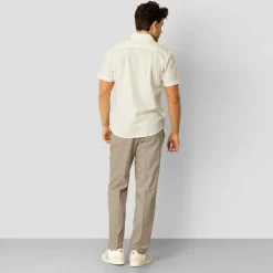 Herre Bowling Skjorter med korte ærmer beige