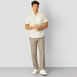 Herre Bowling Skjorter med korte ærmer beige