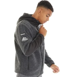 Herre Brecon Lynlås Sherpa Fleece Sort Melange