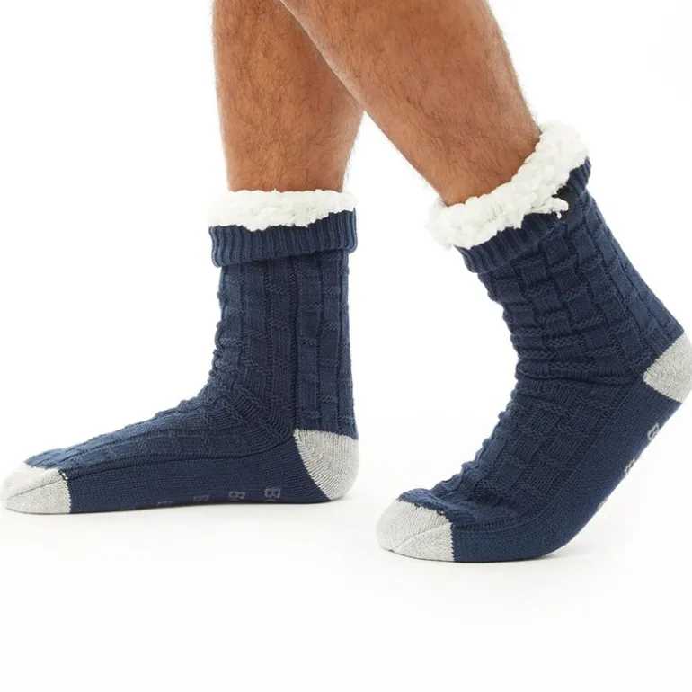 Herre Brookdale Tøffelsokker Marineblå