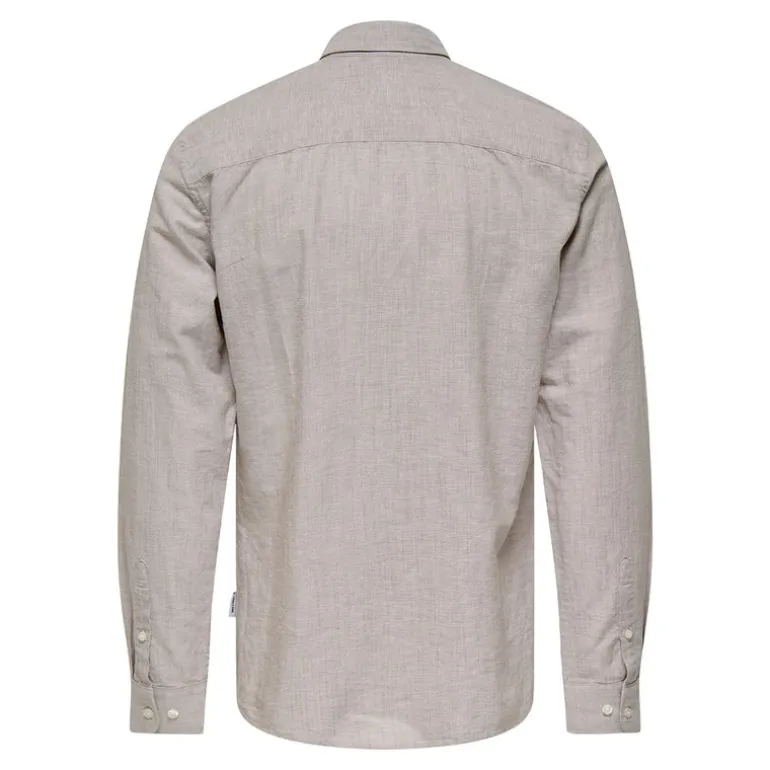 Herre Caiden Life Langærmet shirts beige