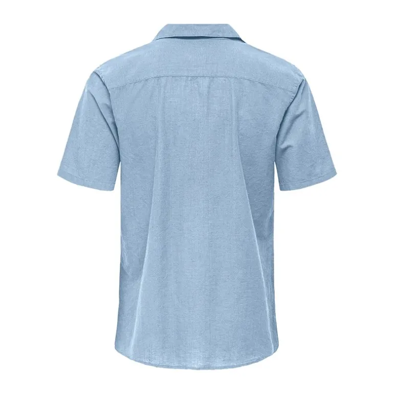 Herre Caiden Skjorter med korte ærmer Blå