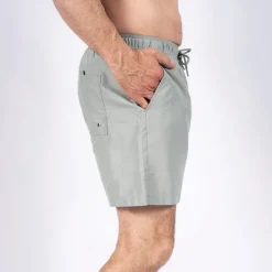 Herre Cancun Ensfarvede Badeshorts Lys Army