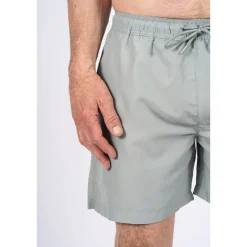 Herre Cancun Ensfarvede Badeshorts Lys Army