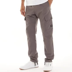 Herre Cargobukser med Ripstop og åben kant Antracit