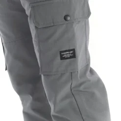 Herre Cargobukser med Ripstop og åben kant Antracit