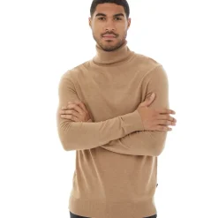 Herre Cash Roll Neck Trøje Kamelfarvet Mel
