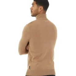 Herre Cash Roll Neck Trøje Kamelfarvet Mel