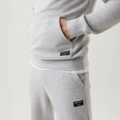 Herre Centre Hættetrøje Lysegrå Melange