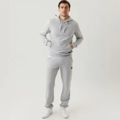 Herre Centre Hættetrøje Lysegrå Melange