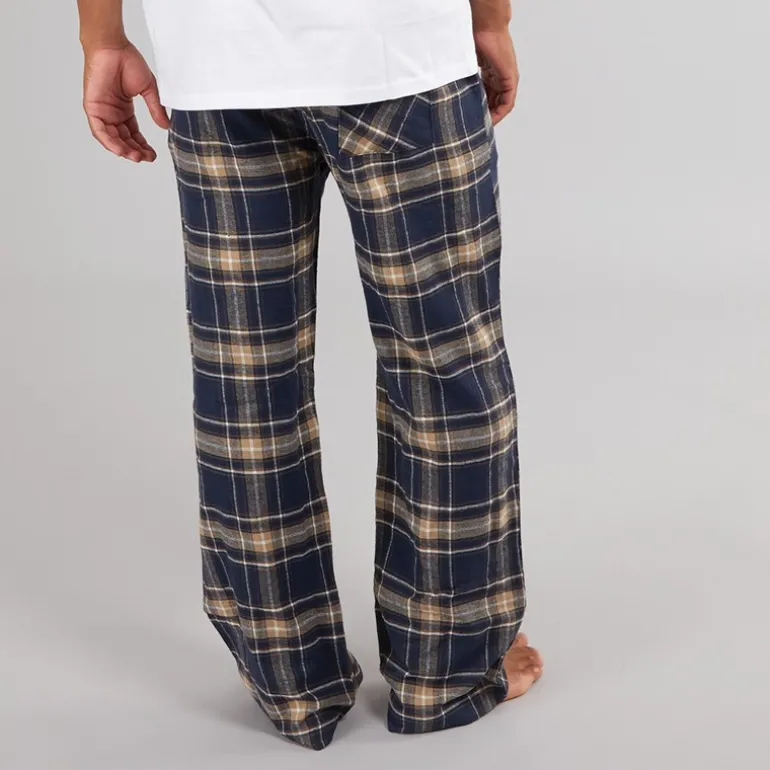 Herre Chester Bukser med Brede Ben Vævet Ternet