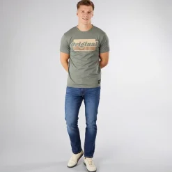 Herre Chevin T-Shirt Oliven