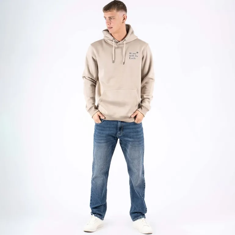 Herre Colin Print Hættetrøje Bright Sand