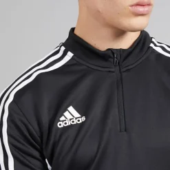 Herre Condivo 22 1/​4 lynlås træningstop Sort/​Hvid