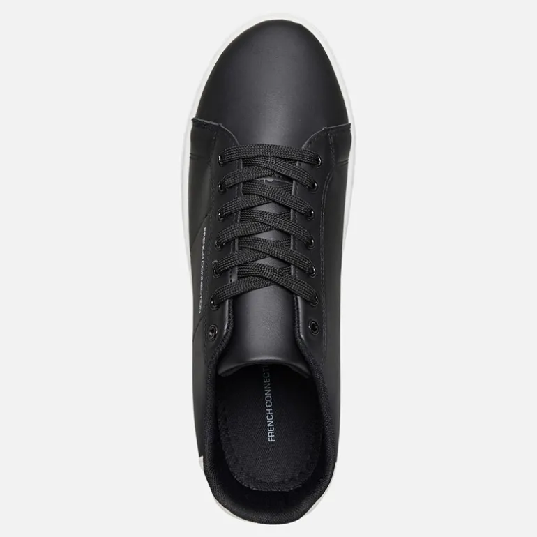 Herre Contrast Heel Tennis Sneakers Sort