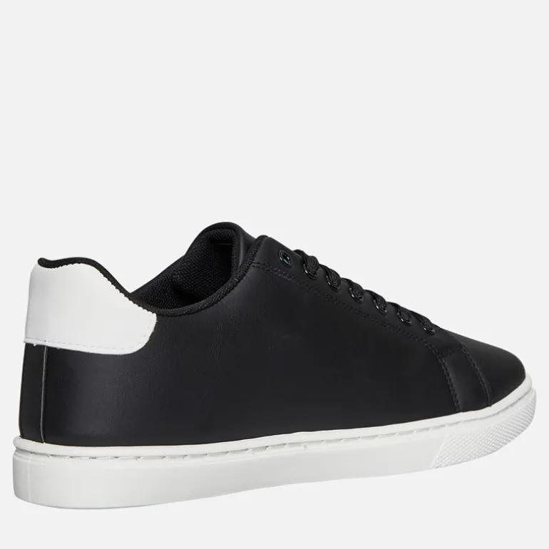 Herre Contrast Heel Tennis Sneakers Sort