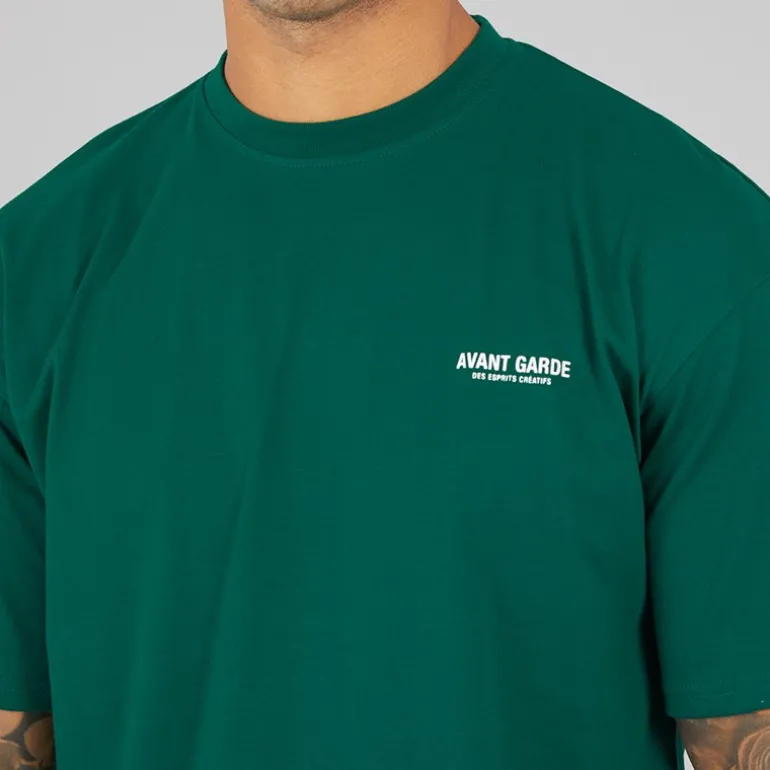 Herre Creative T-Shirt Smaragd