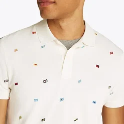 Herre Critter Reg Polo Elfenben Blomsterblad