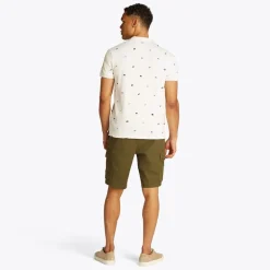 Herre Critter Reg Polo Elfenben Blomsterblad