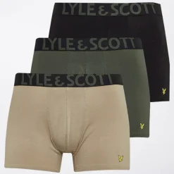 Herre Daniel Tre Pak Shorts Sølv salvie/​Klatre efeu/​Sort