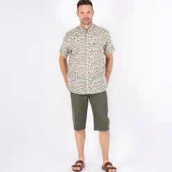 Herre Darin Kortærmet Skjorte Lysegrøn