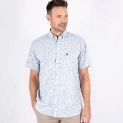 Herre Darin Kortærmet Skjorte Blå