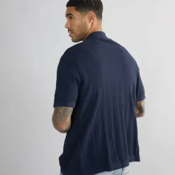 Herre Dave Strik Kortærmet Skjorte Sky Captain