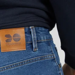 Herre Draker Straight Jeans Mellem Vask