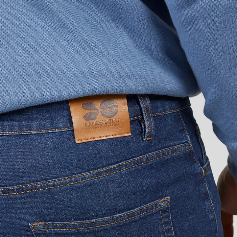 Herre Draker Straight Jeans Mørk Vask