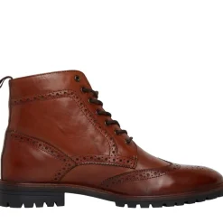 Herre Duke Læder Brogue Støvler Brun